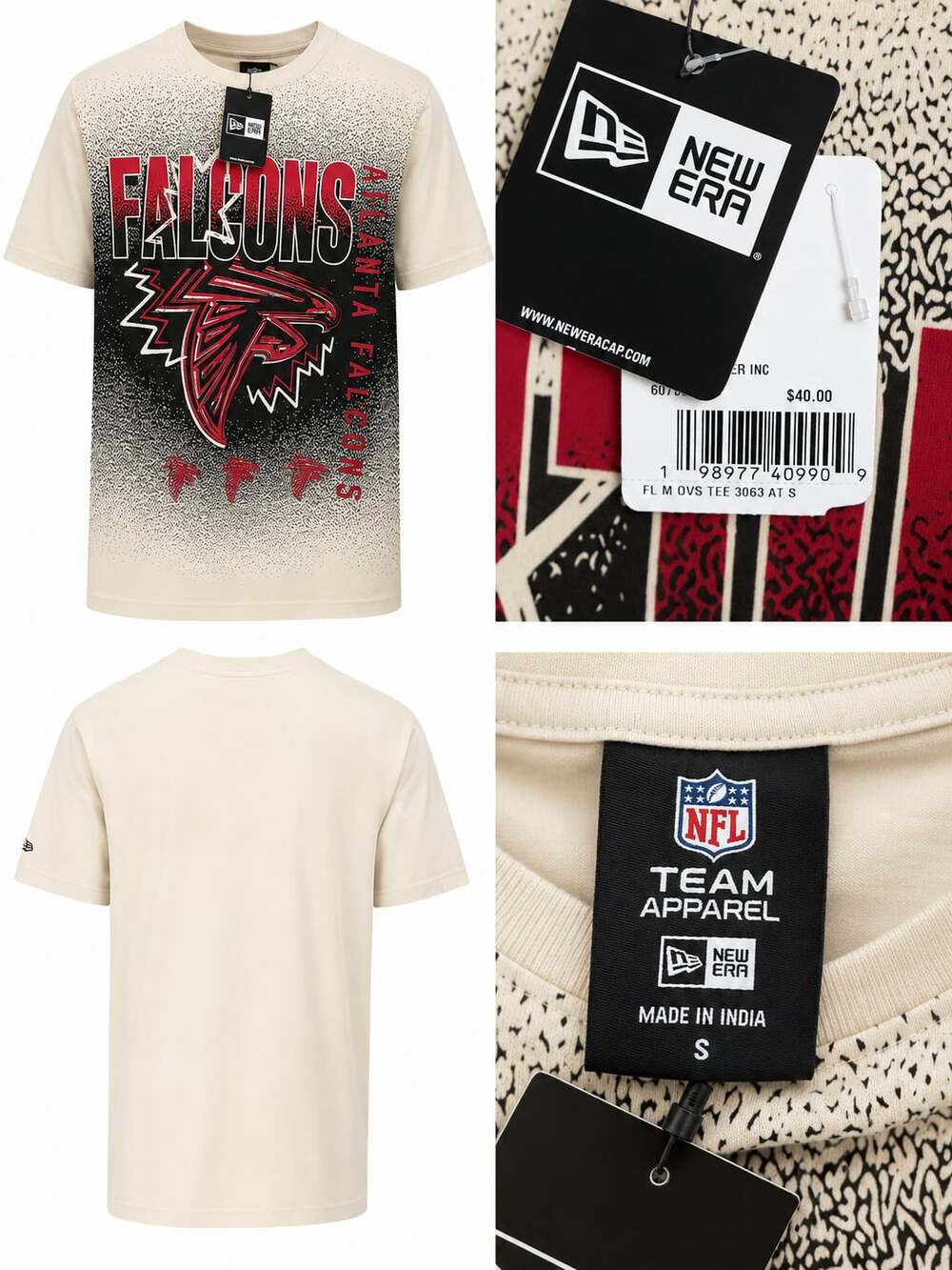 New Era Atlanta Falcons Oversized Graphic T-Shirt